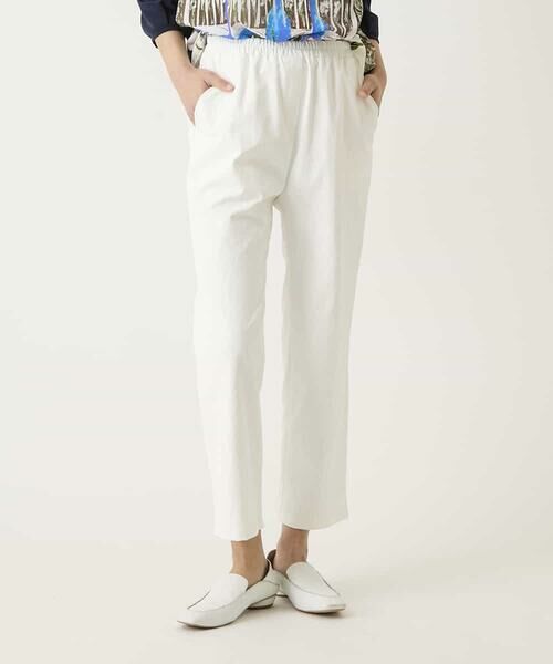 HIROKO BIS / ヒロコビス ショート・ハーフ・半端丈パンツ | ボディシェルテーパードイージーパンツ | 詳細9