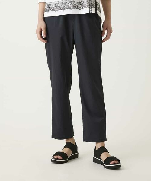 HIROKO BIS / ヒロコビス ショート・ハーフ・半端丈パンツ | ボディシェルテーパードイージーパンツ（ブラック）