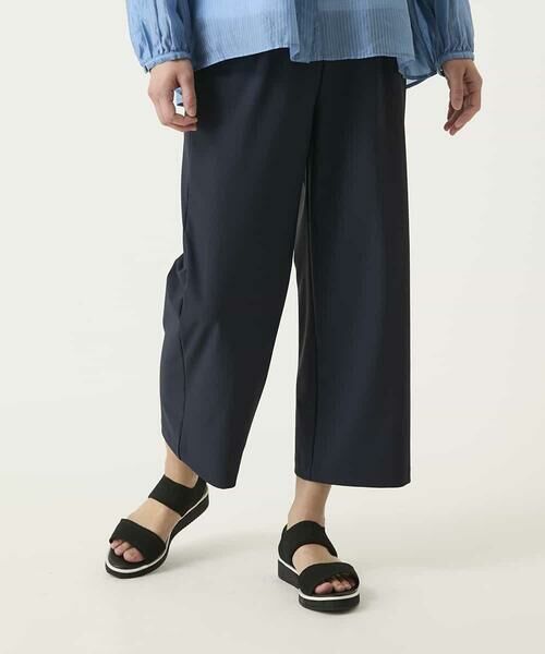 HIROKO BIS / ヒロコビス その他パンツ | ハイストレッチセミワイドパンツ(ネイビー)