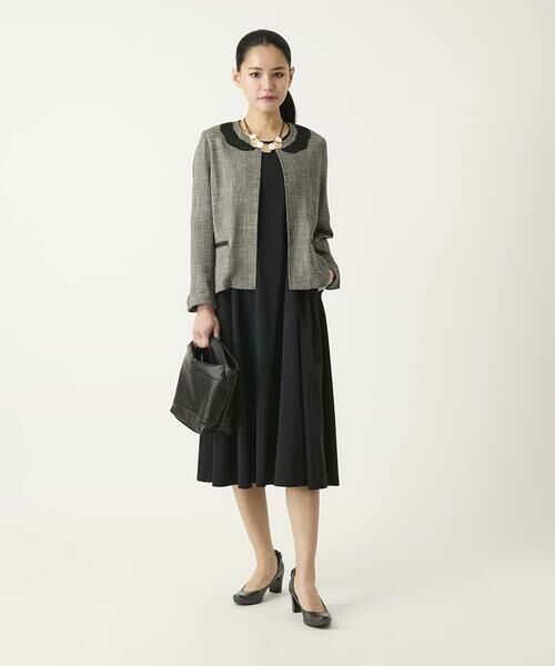 HIROKO BIS / ヒロコビス ロング・マキシ丈ワンピース | 切り替えフレアジャージーワンピース | 詳細11