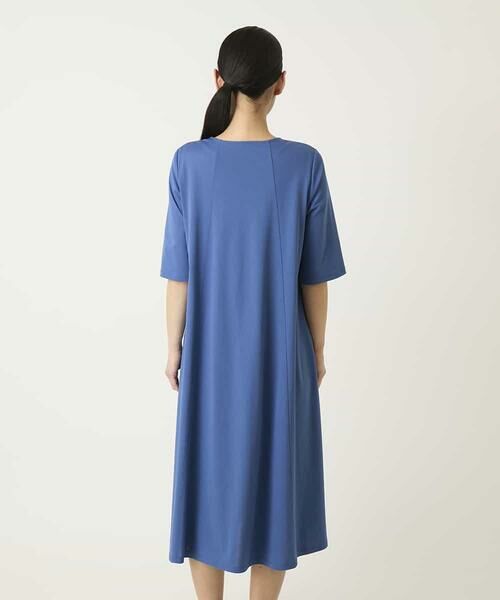 HIROKO BIS / ヒロコビス ロング・マキシ丈ワンピース | 切り替えフレアジャージーワンピース | 詳細14