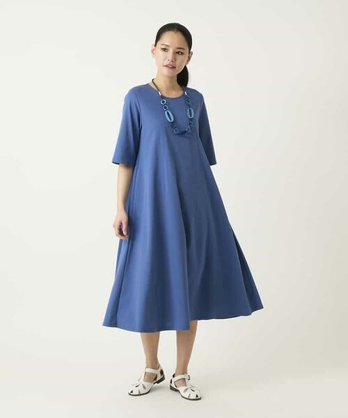 HIROKO BIS / ヒロコビス ロング・マキシ丈ワンピース | 切り替えフレアジャージーワンピース | 詳細22