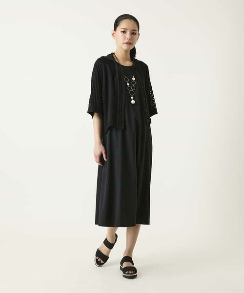 HIROKO BIS / ヒロコビス ロング・マキシ丈ワンピース | 切り替えフレアジャージーワンピース | 詳細8
