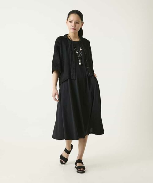 HIROKO BIS / ヒロコビス ロング・マキシ丈ワンピース | 切り替えフレアジャージーワンピース | 詳細23