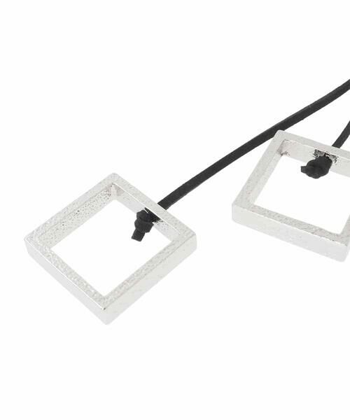 HIROKO BIS / ヒロコビス ネックレス・ペンダント・チョーカー | ダブルスクエアメタルネックレス | 詳細4