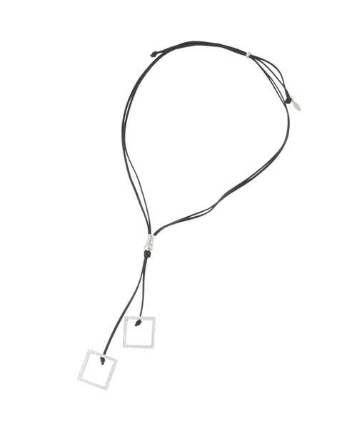 HIROKO BIS / ヒロコビス ネックレス・ペンダント・チョーカー | ダブルスクエアメタルネックレス（シルバー）