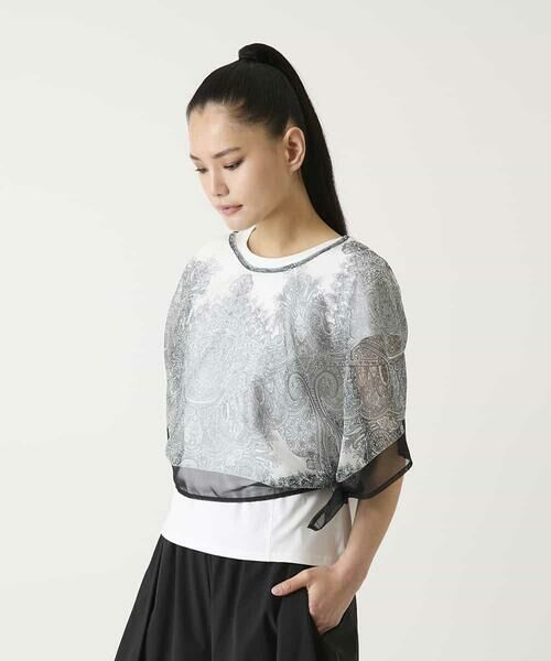 HIROKO BIS / ヒロコビス マフラー・ショール・スヌード・ストール | マルチウェイスカーフ柄プリントストール | 詳細1