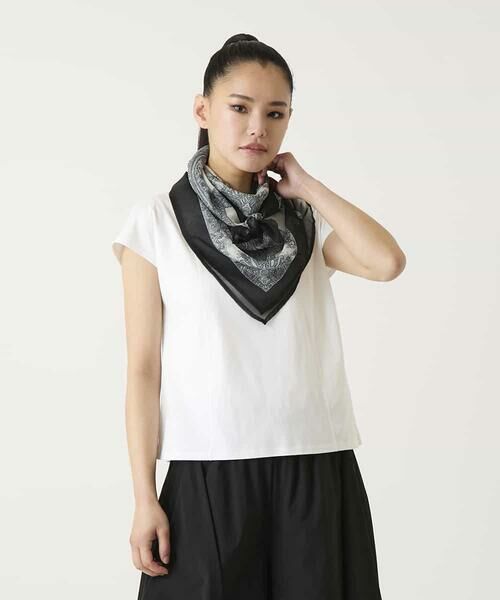 HIROKO BIS / ヒロコビス マフラー・ショール・スヌード・ストール | マルチウェイスカーフ柄プリントストール | 詳細10