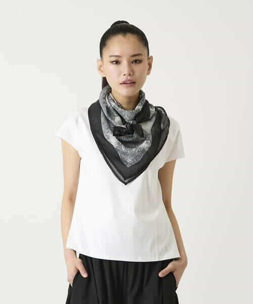 HIROKO BIS / ヒロコビス マフラー・ショール・スヌード・ストール | マルチウェイスカーフ柄プリントストール | 詳細9