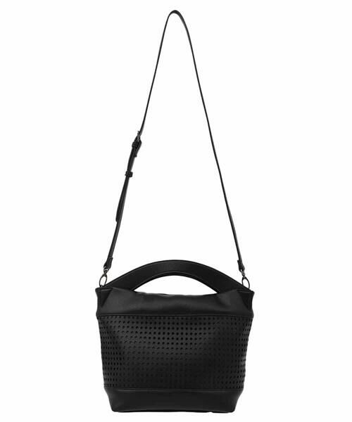 HIROKO BIS / ヒロコビス トートバッグ | 【2WAY】カットワーク2WAYバッグ（ブラック）