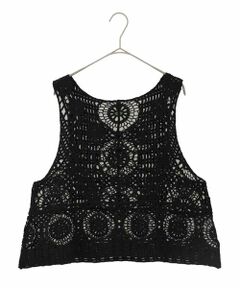 HIROKO BIS / ヒロコビス ベスト | ケミカルレースジレ /洗える