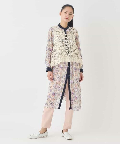 HIROKO BIS / ヒロコビス ベスト | ケミカルレースジレ /洗える | 詳細10