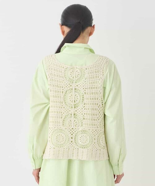 HIROKO BIS / ヒロコビス ベスト | ケミカルレースジレ /洗える | 詳細2