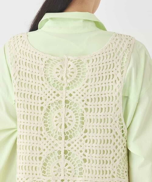 HIROKO BIS / ヒロコビス ベスト | ケミカルレースジレ /洗える | 詳細4