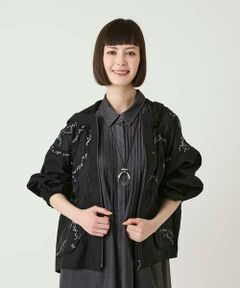 HIROKO BIS / ヒロコビス セットアップ | オパールロゴジョイントデザインブルゾン