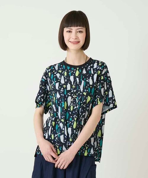 HIROKO BIS / ヒロコビス カットソー | 幾何柄デザインカットソー | 詳細11