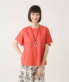 HIROKO BIS / ヒロコビス カットソー | スカラップレースデザインカットソー