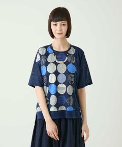HIROKO BIS / ヒロコビス カットソー | カラフルパターンドットTシャツ