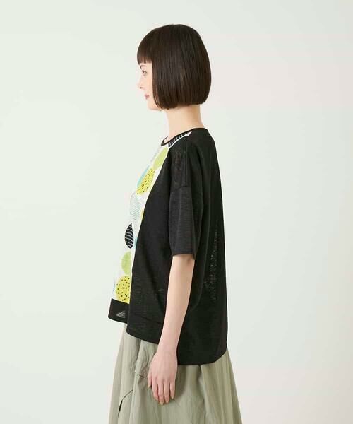 HIROKO BIS / ヒロコビス カットソー | カラフルパターンドットTシャツ | 詳細2