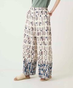 HIROKO BIS / ヒロコビス その他パンツ | エスニックモチーフスラブワイドパンツ