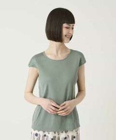 HIROKO BIS / ヒロコビス カットソー | キャップスリーブデザインカットソー /洗濯機で洗える