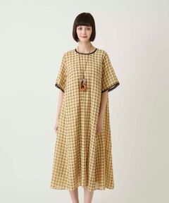 HIROKO BIS / ヒロコビス ロング・マキシ丈ワンピース | サッカーチェック半袖ワンピース