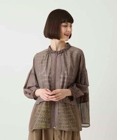 HIROKO BIS / ヒロコビス その他アウター | メッシュアクセントジップアップブルゾン