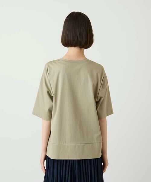 HIROKO BIS / ヒロコビス カットソー | 【接触冷感】ミシンステッチボクシーシルエットTシャツ | 詳細3