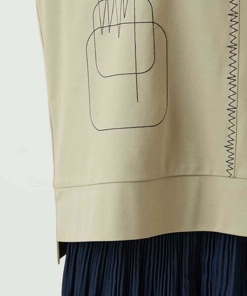 HIROKO BIS / ヒロコビス カットソー | 【接触冷感】ミシンステッチボクシーシルエットTシャツ | 詳細7