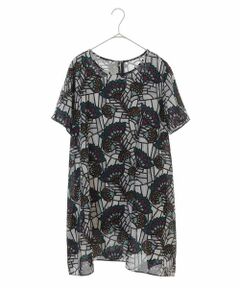 HIROKO BIS GRANDE / ヒロコビス グランデ チュニック | 【洗濯機で洗える】フラワープリントチュニック