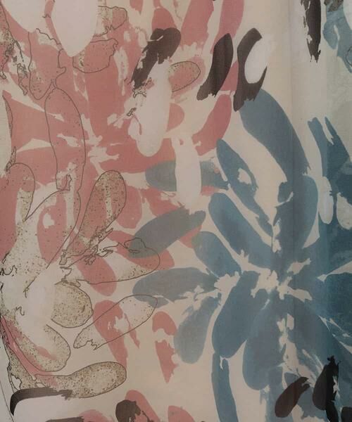 HIROKO BIS GRANDE / ヒロコビス グランデ ロング・マキシ丈ワンピース | 【洗濯機で洗える】配色フラワープリントドレス | 詳細5