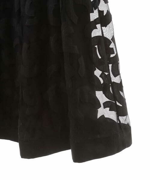 HIROKO BIS GRANDE / ヒロコビス グランデ ロング・マキシ丈スカート | 【洗える】チュール刺繍スカート | 詳細4