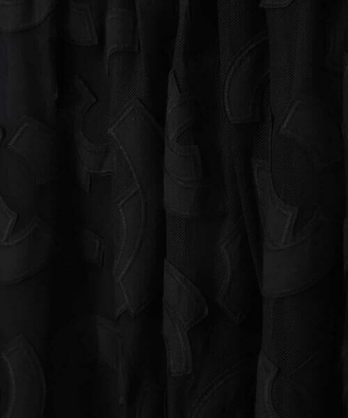 HIROKO BIS GRANDE / ヒロコビス グランデ ロング・マキシ丈スカート | 【洗える】チュール刺繍スカート | 詳細5