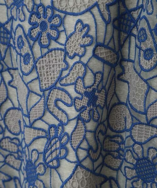 HIROKO BIS GRANDE / ヒロコビス グランデ カットソー | 【洗える】チュール幾何刺繍カットソー | 詳細5