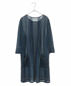 HIROKO BIS GRANDE / ヒロコビス グランデ チュニック | 【洗濯機で洗える】3Dデニムプリントチュニック