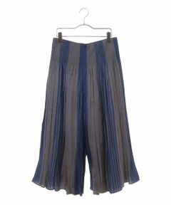 HIROKO BIS GRANDE / ヒロコビス グランデ その他パンツ | ストライプシャーリングガウチョパンツ