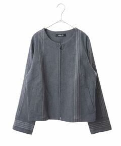 HIROKO BIS GRANDE / ヒロコビス グランデ セットアップ | 【洗える】ドビーデニムジャケット