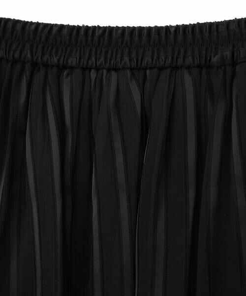 HIROKO BIS GRANDE / ヒロコビス グランデ ロング・マキシ丈スカート | 【洗える】サテンストライプスカート | 詳細4