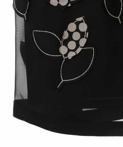 HIROKO BIS GRANDE / ヒロコビス グランデ シャツ・ブラウス | 【洗える】パッチワーク刺繍フレアプルオーバー | 詳細4