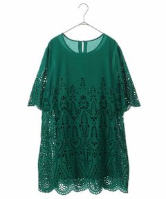 HIROKO BIS GRANDE / ヒロコビス グランデ チュニック | 【洗える】アイレットチュニックブラウス