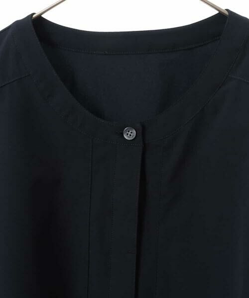 HIROKO BIS GRANDE / ヒロコビス グランデ シャツ・ブラウス | 【洗える】バンドカラーボタンデザインシャツ | 詳細7