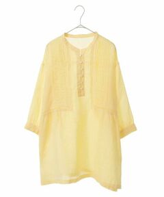 HIROKO BIS GRANDE / ヒロコビス グランデ シャツ・ブラウス | 【洗える】ピンタックリネンブラウス