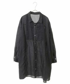 HIROKO BIS GRANDE / ヒロコビス グランデ シャツ・ブラウス | 【洗える】ピンタックリネンチュニックシャツ