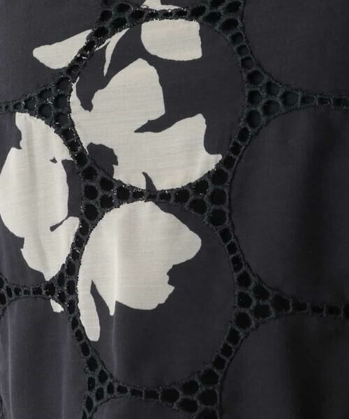 HIROKO BIS GRANDE / ヒロコビス グランデ シャツ・ブラウス | 【洗える】サークル刺繍フラワープリントブラウス | 詳細29