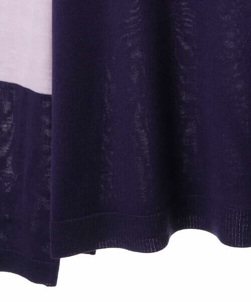 HIROKO BIS GRANDE / ヒロコビス グランデ ニット・セーター | バイカラー刺繍ニットプルオーバー | 詳細6