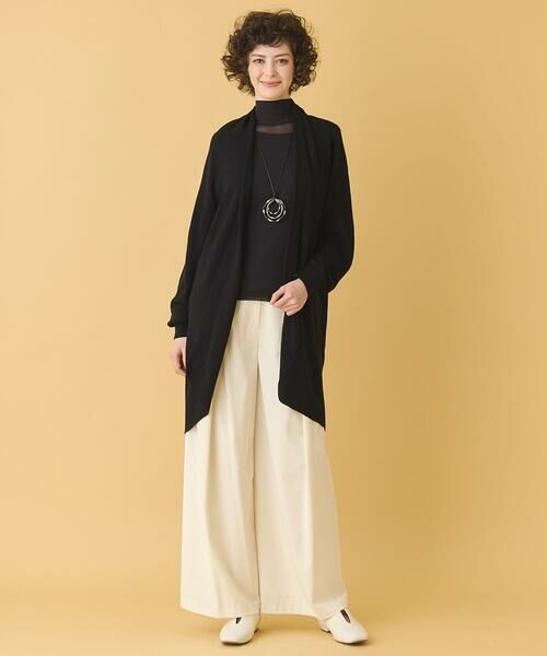 HIROKO BIS GRANDE / ヒロコビス グランデ その他パンツ | 【大きいサイズ】フロントタックフレアワイドパンツ /洗える | 詳細11