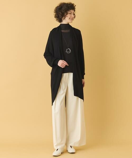 HIROKO BIS GRANDE / ヒロコビス グランデ その他パンツ | 【大きいサイズ】フロントタックフレアワイドパンツ /洗える | 詳細12