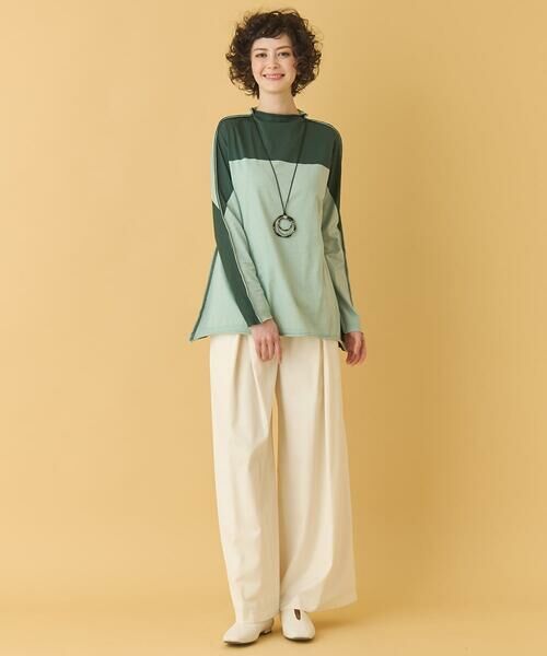 HIROKO BIS GRANDE / ヒロコビス グランデ その他パンツ | 【大きいサイズ】フロントタックフレアワイドパンツ /洗える | 詳細13