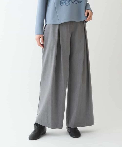 HIROKO BIS GRANDE / ヒロコビス グランデ その他パンツ | 【大きいサイズ】フロントタックフレアワイドパンツ /洗える | 詳細21