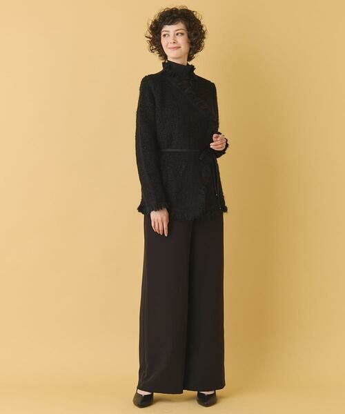 HIROKO BIS GRANDE / ヒロコビス グランデ レザーブルゾン・ジャケット | 【洗える】レースボンディングライダース風ジャケット | 詳細23